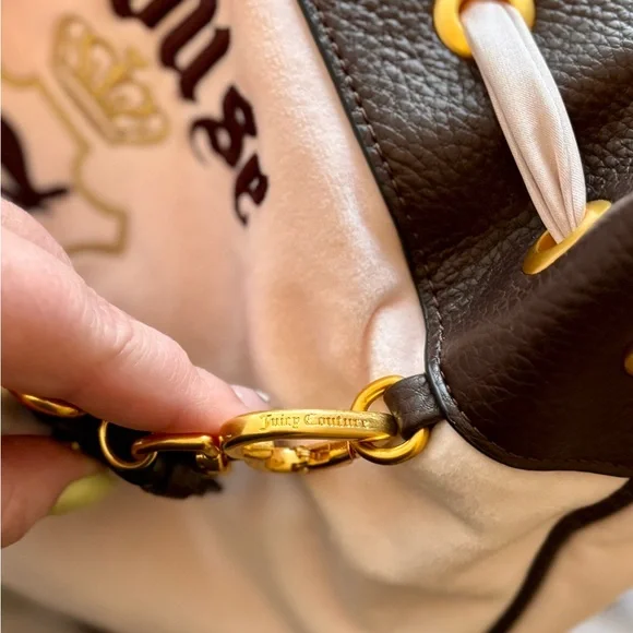 Juicy Couture Brown and Pink Daydreamer Tote Shoulder Bag - Picture 5 of 16